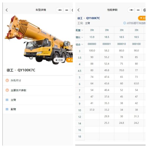 性能表查询界面
